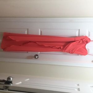 Beautiful salmon colored event dress